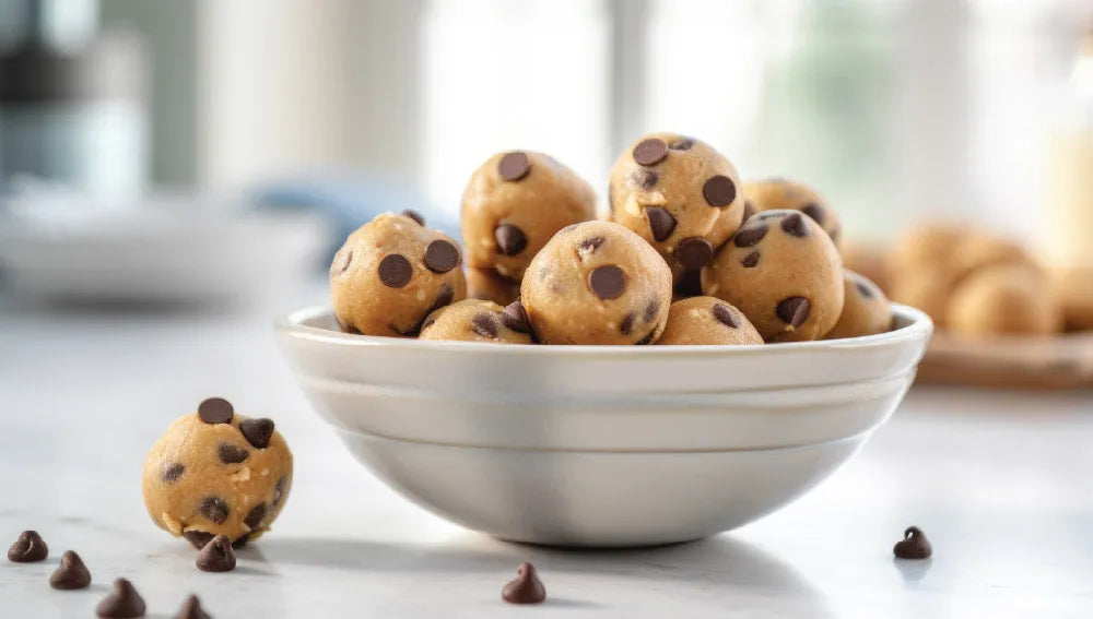 Choc Chip Cookie Dough Protein Balls