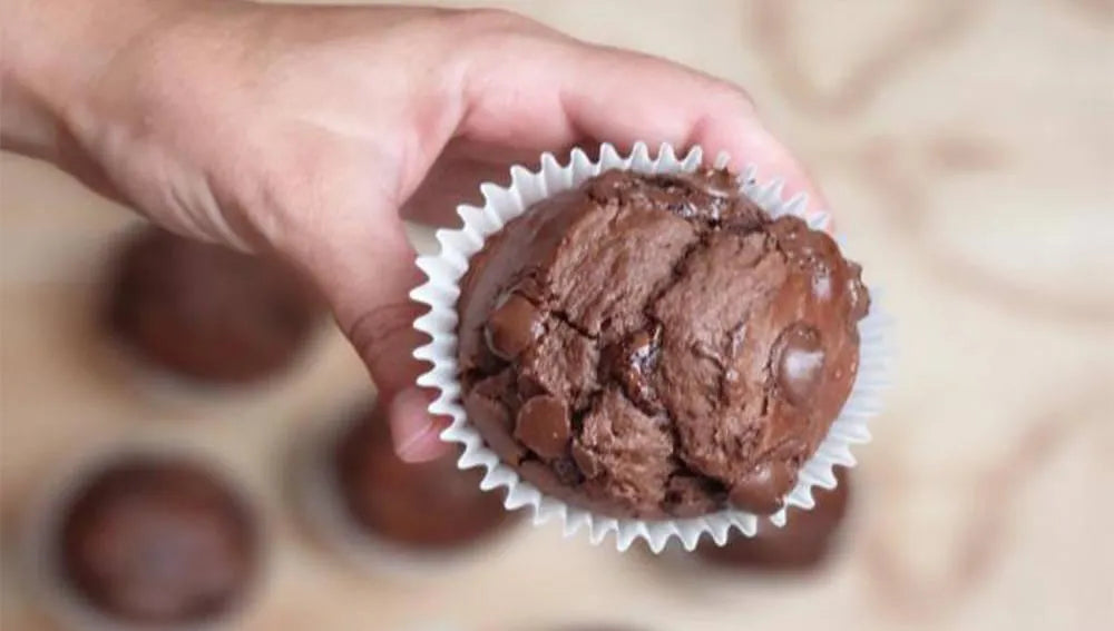 Peanut Butter Choc Protein Muffins