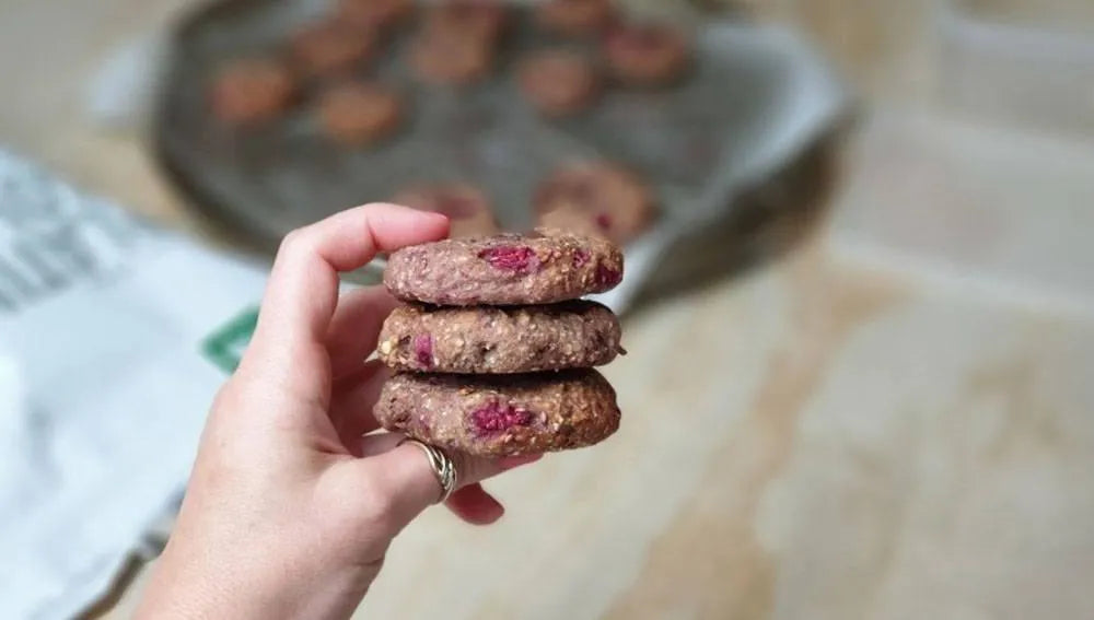 Raspberry Choc Cookies
