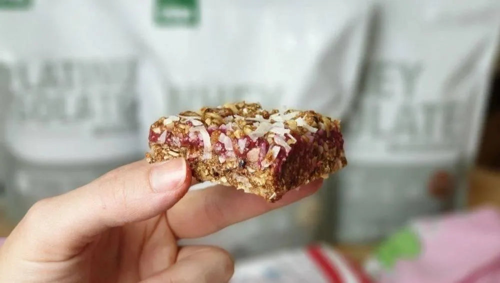 Raspberry Crumble Slice