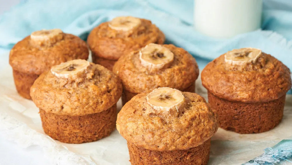 Chocolate Banana Protein Muffins