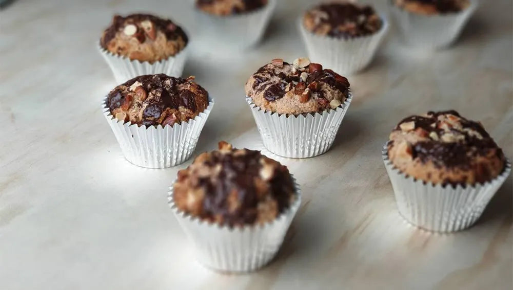 Chocolate Almond Muffins