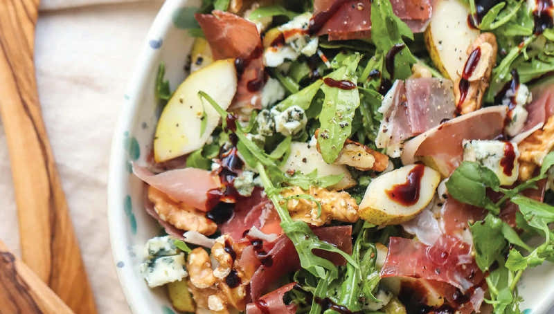 Pear, Cured Ham & Walnut Salad-VPA Australia