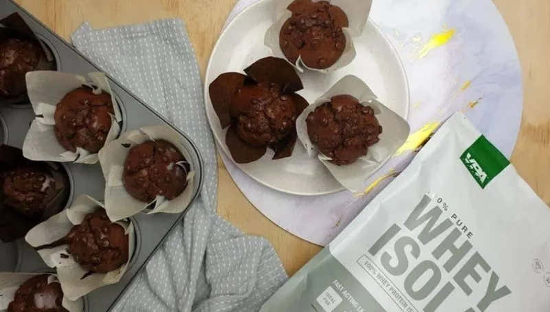 Chocolate Tahini Muffins