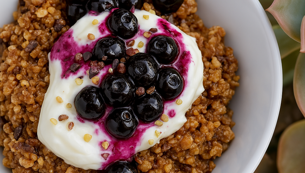 Cacao Peanut Butter Breakfast Quinoa