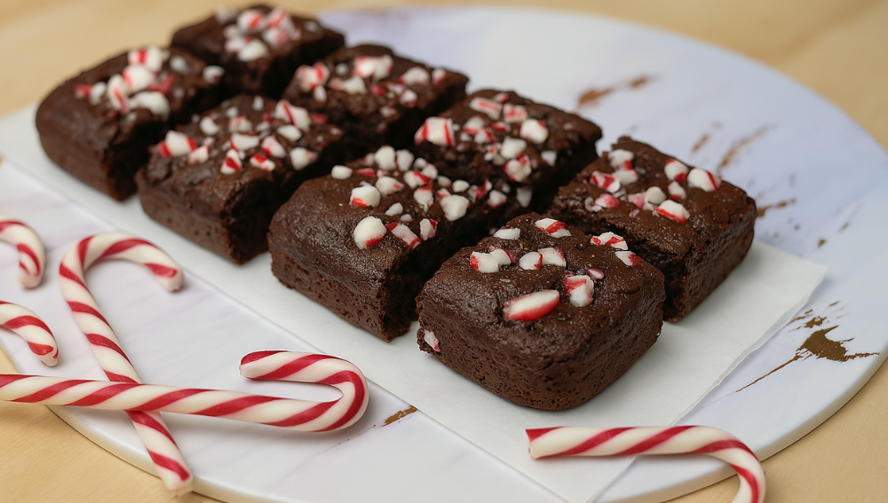 Candy Cane Brownies