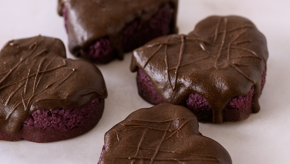 Cherry-Ripe Brownie Bites