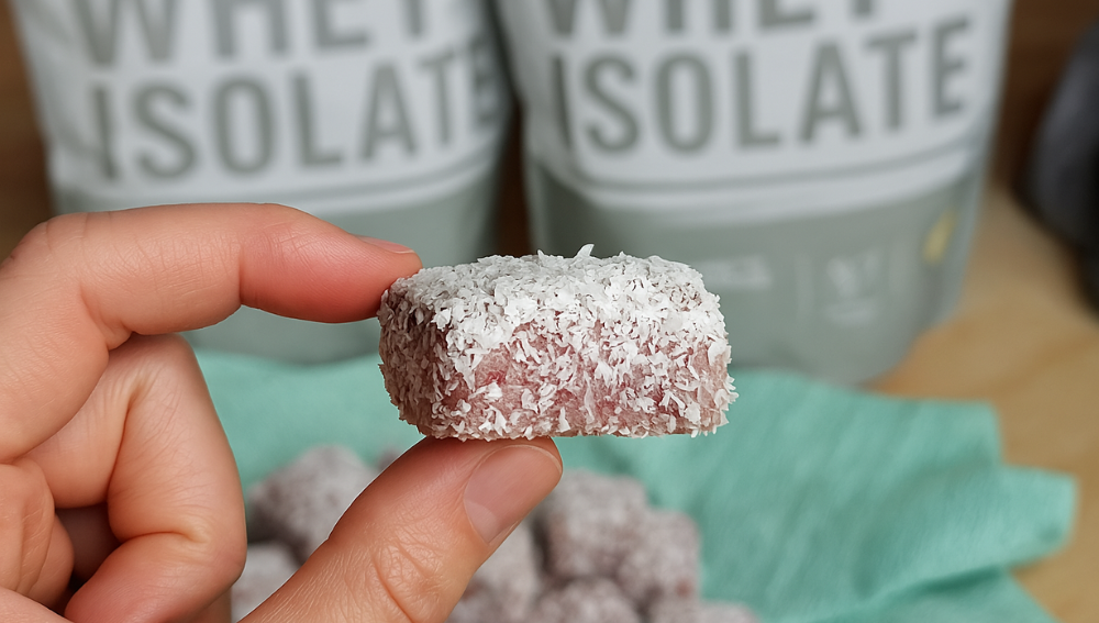 Raspberry Protein Squares