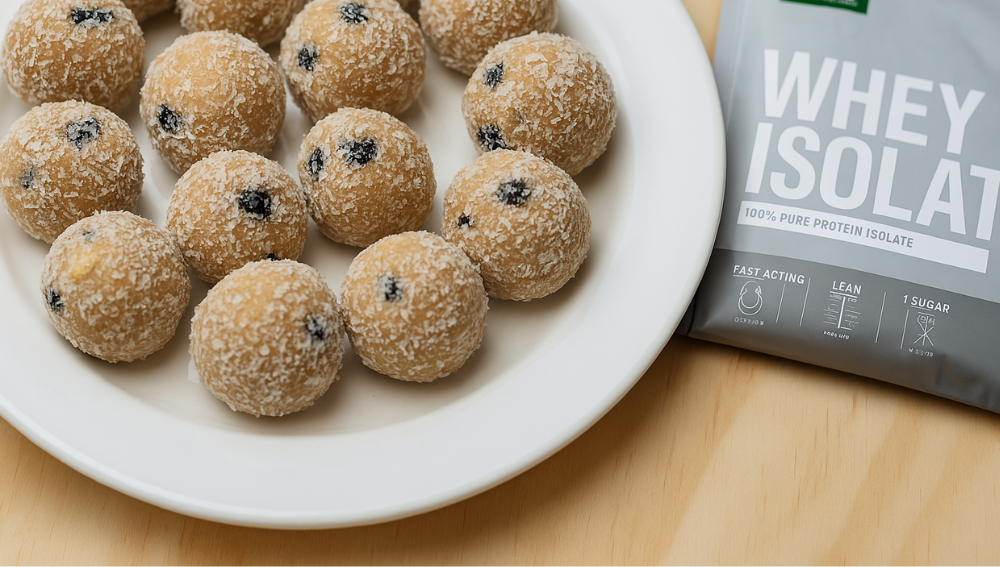 Blueberry Muffin Bites (no-bake)