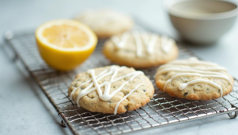 Vegan Lemon & Chia Seed Protein Cookies
