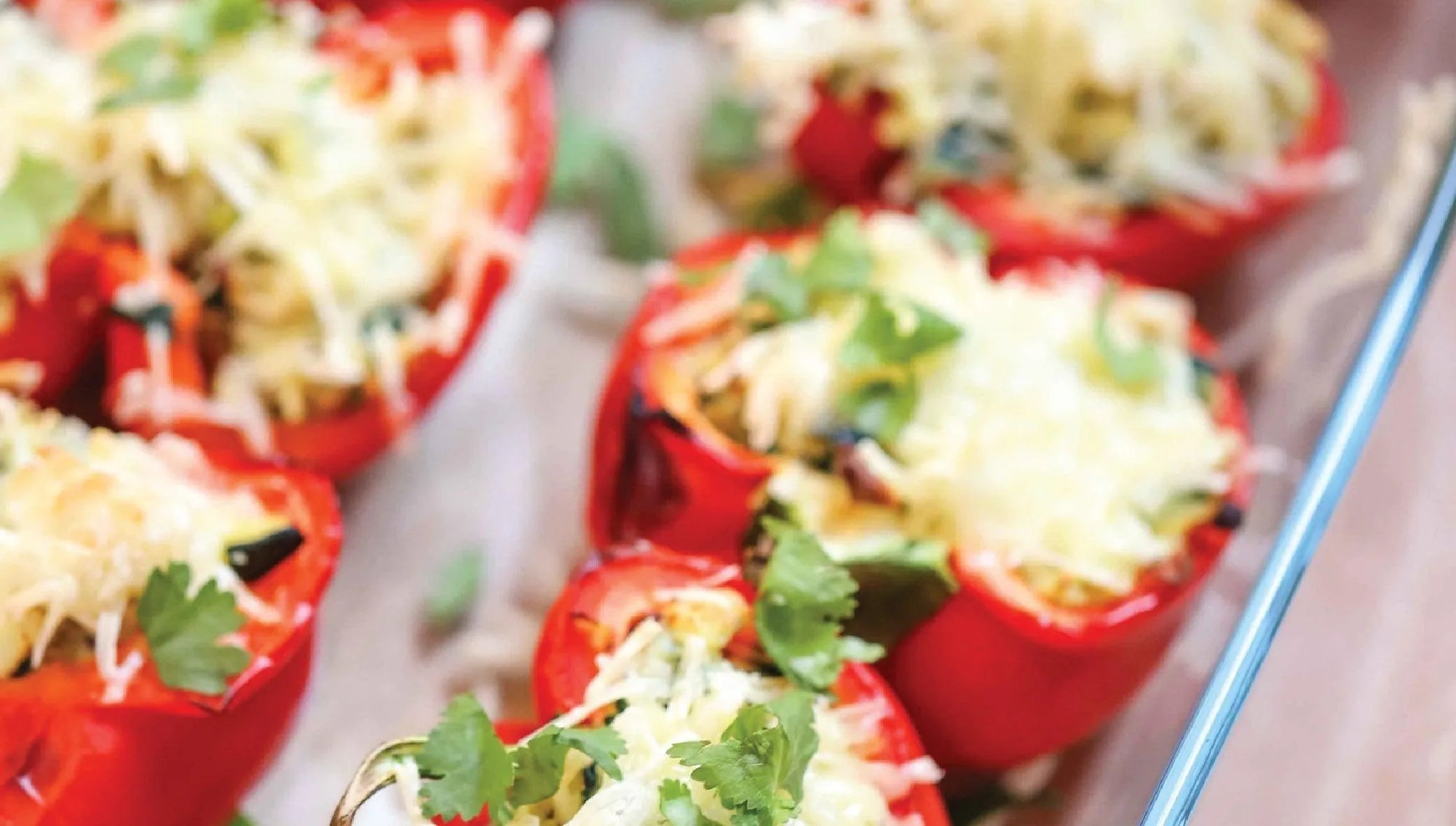 Egg and Turkey Stuffed Capsicum