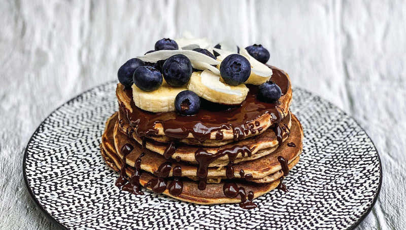 Choc Coconut Protein Pancakes-VPA Australia