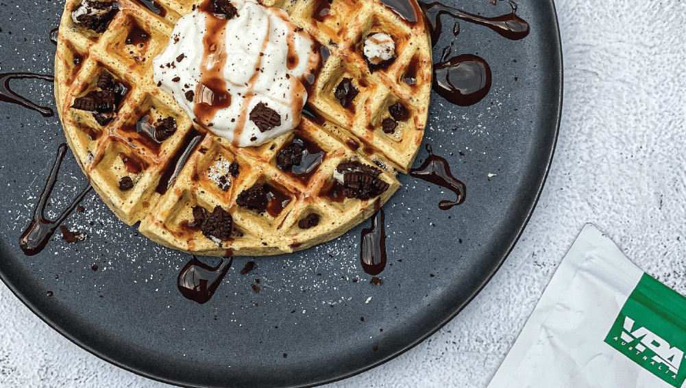 Cookies and Cream Protein Waffles-VPA Australia