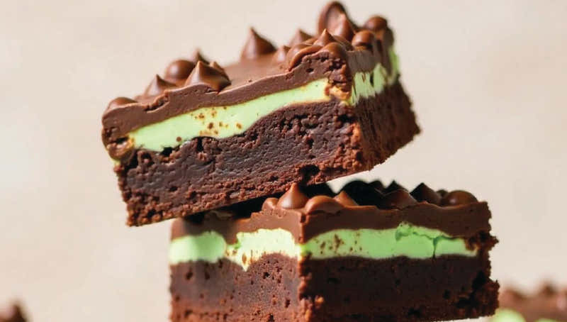 Choc Mint Slice