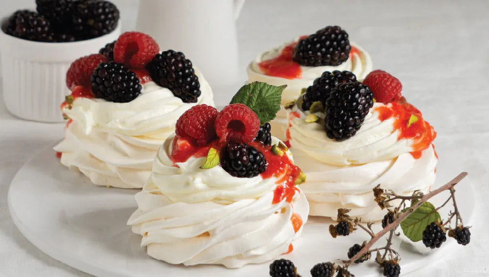 Mini Protein Meringues (Vegan)