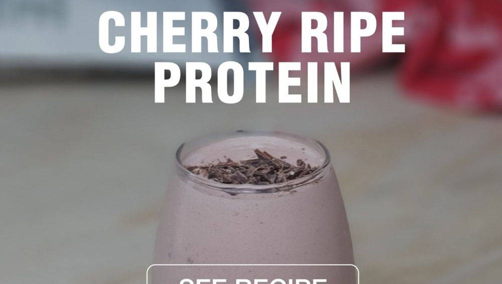 Cherry Ripe Protein Smoothie