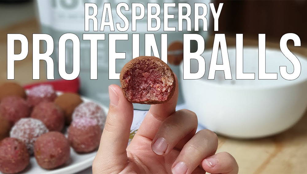 Raspberry Protein Balls