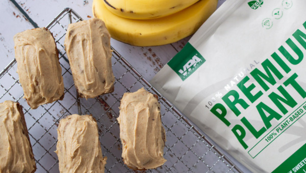 Vegan Mini Salted Caramel Protein Banana Bread-VPA Australia