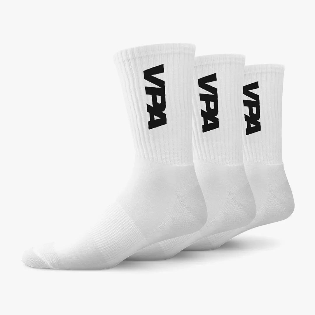 Crew Socks 3 Pack - Whites