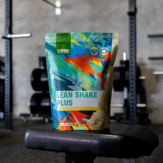 VPA Lean Shake Plus meal replacement powder tub