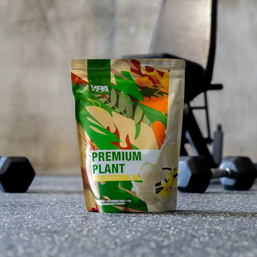 VPA Premium Plant vegan protein powder tub